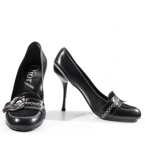 Dior Pumps in Black and CD details - Picture 1 of 8